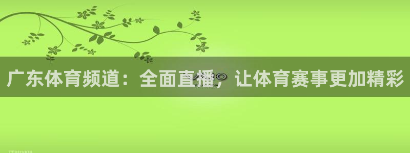 jrs直播吧乐球：广东体育频道：全面直播，让体育赛事更加精彩